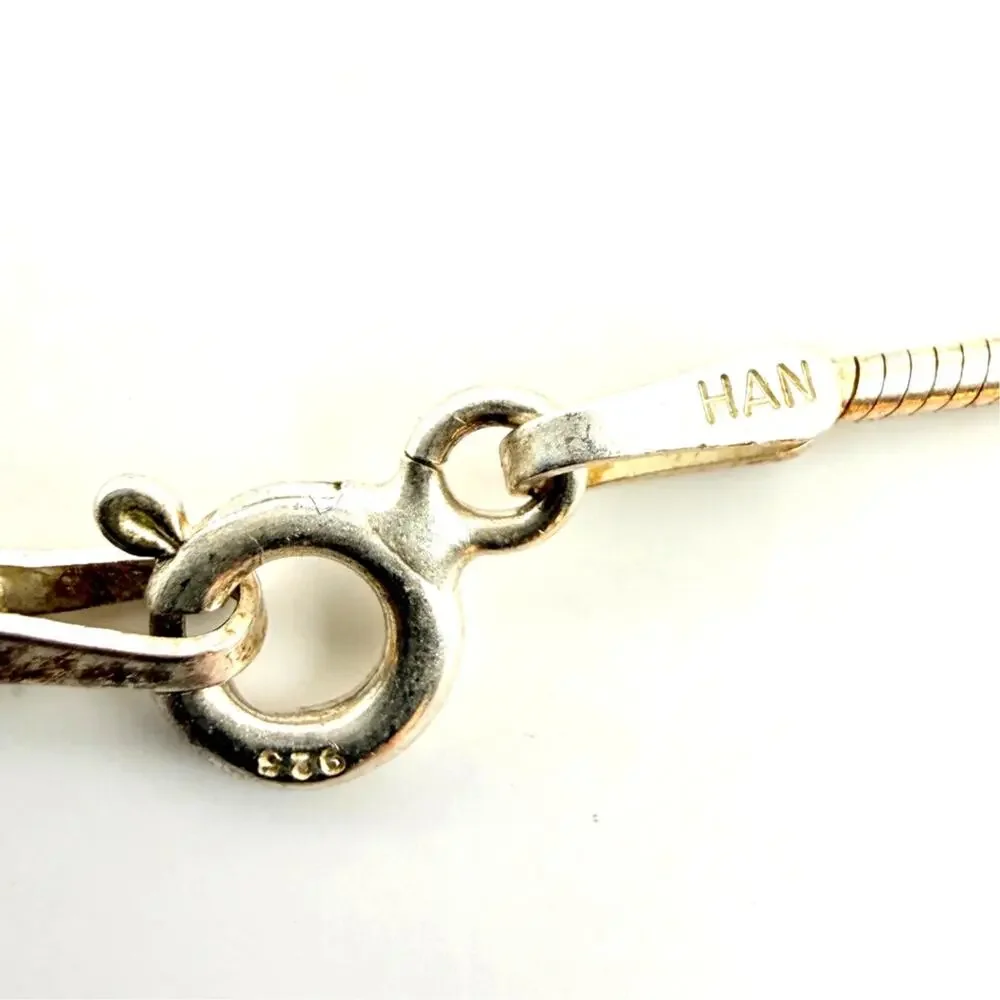 HAN Helen Andrews Italy 925 Silver Snake Chain High Polished 1mm wide 18